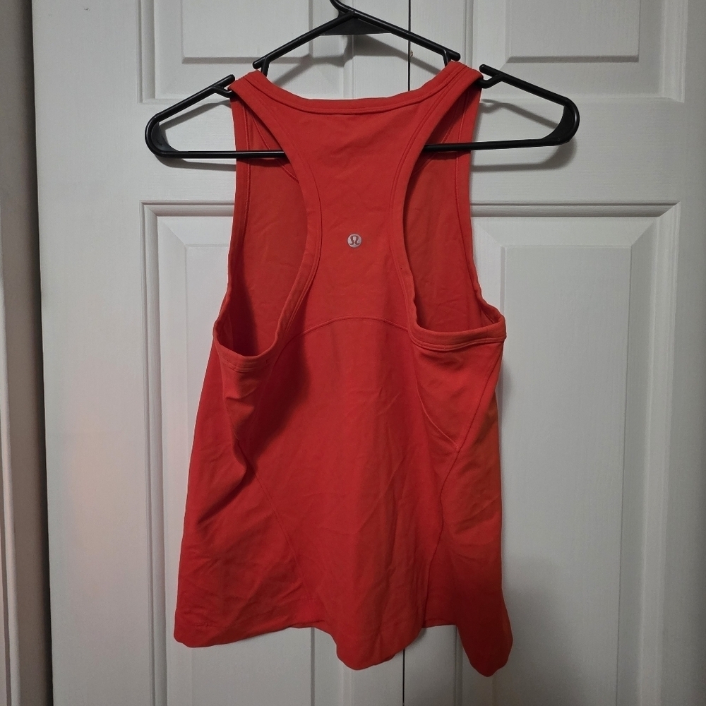 Lululemon Womens Tank Top, Orange PTP 16 - Picture 2 of 5